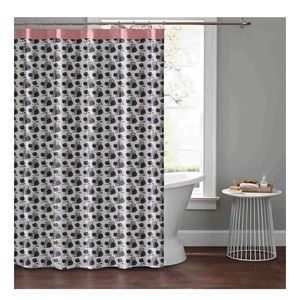 NWT Novogratz by Utica NOVO Place Pink shower curtain 💞